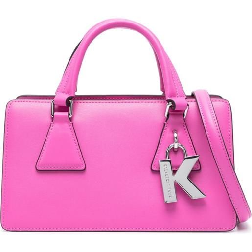 Karl Lagerfeld borsa tote k/lock piccola - rosa