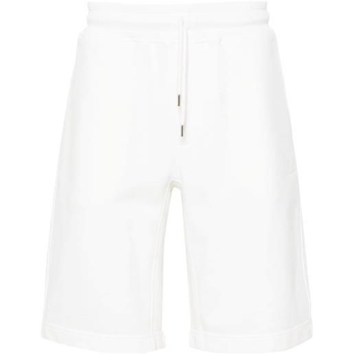 C.P. Company shorts sportivi con ricamo - bianco