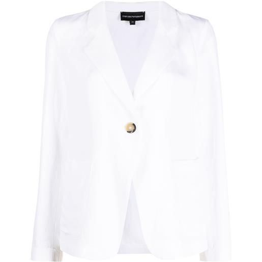 Emporio Armani blazer con dettaglio cut-out - bianco
