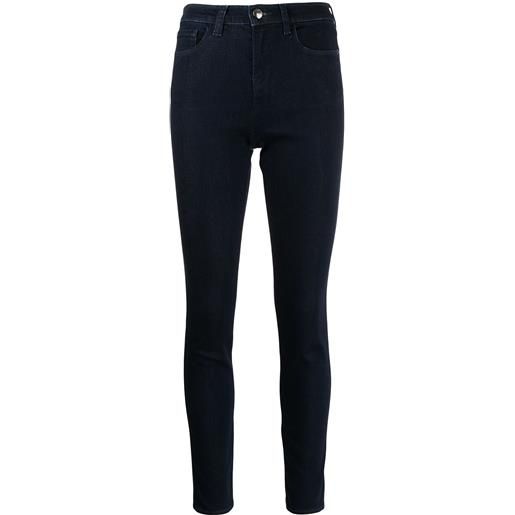 Emporio Armani jeans skinny a vita alta - nero