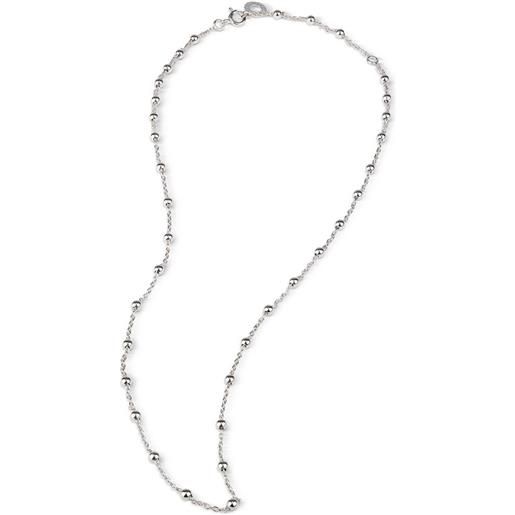 Chantecler Capri collana chantecler et voilà pallinata in argento con logo pendente cm 50-55