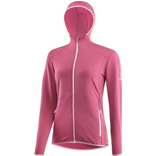 Loeffler tour tech-stretch hoodie rosa m donna