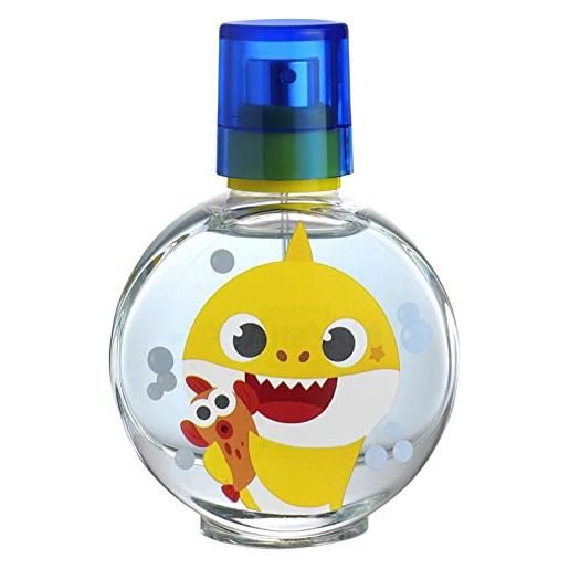 Air Val baby shark profumo per bambini: eau de toilette in bella bottiglia di vetro con motivo baby shark, regalo per bambini a partire dai 5 anni (30 ml)