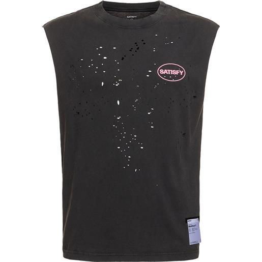 SATISFY tank top mothtech muscle in cotone