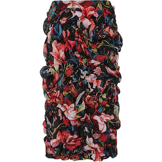 COMME DES GARCONS printed long skirt
