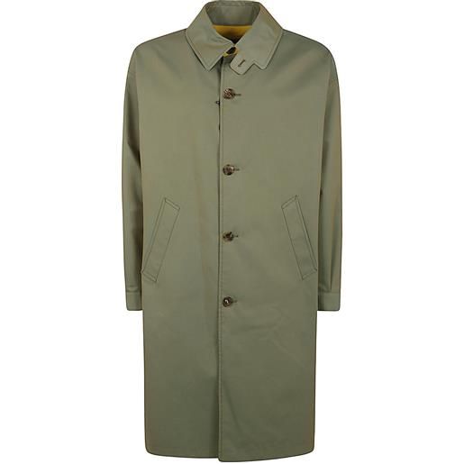 COMME DES GARCONS HOMME trench with yellow lining