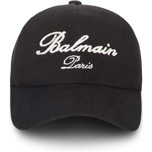 Balmain signature cotton cap
