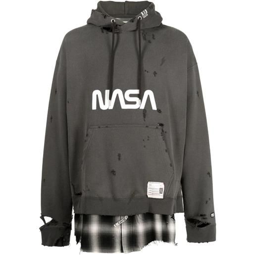MAISON MIHARA triple layered hoodie