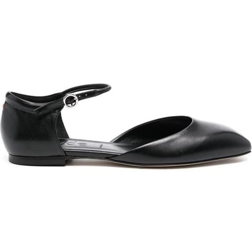 AEYDE miri nappa leather black shoes