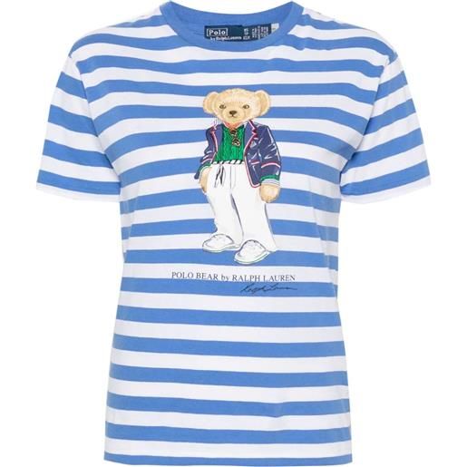 POLO RALPH LAUREN short sleeves striped t-shirt with teddy