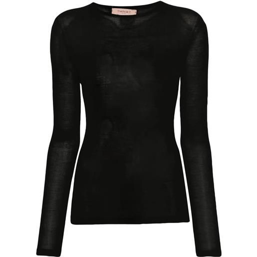 TWINSET long sleeves crew neck sweater