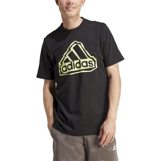 T-shirt maglia maglietta uomo adidas nero fld bos logo cotone jersey im8300