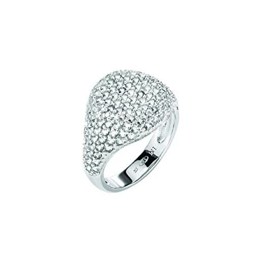Morellato anello da donna, collezione tesori, in argento 925‰, zirconi, bianco - saiw65012