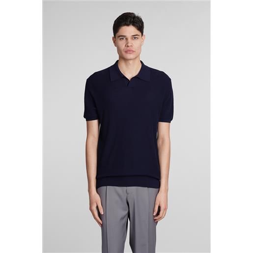 Roberto Collina polo in cotone blu