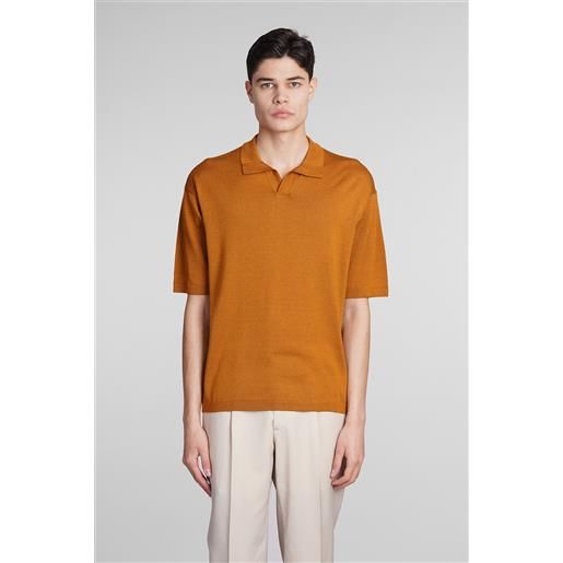 Roberto Collina polo in cotone cammello