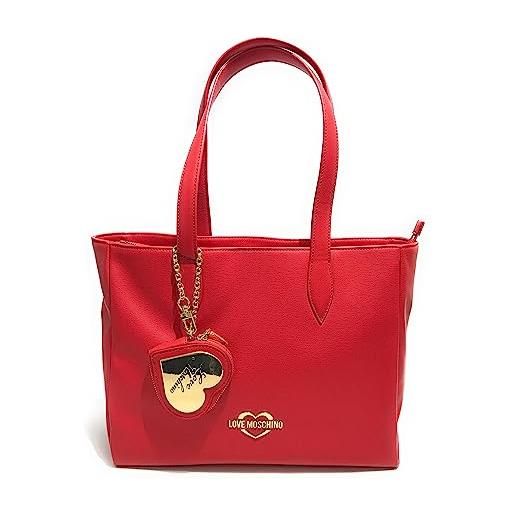 MOSCHINO borsa donna love shopping ecopelle rosso b24mo70 jc4082 grande