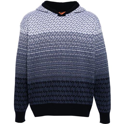 Missoni felpa con cappuccio - blu