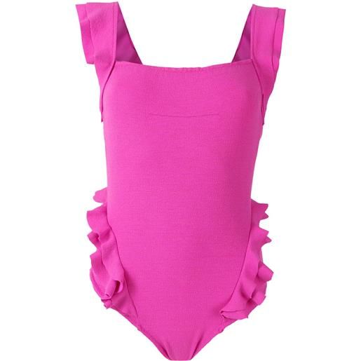 Clube Bossa costume intero barbette con ruches - rosa