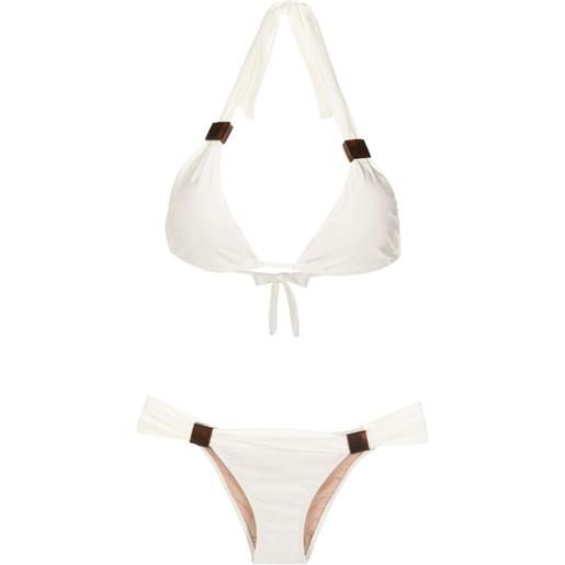 Adriana Degreas set bikini a triangolo - bianco