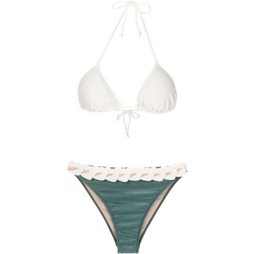 Adriana Degreas set bikini a triangolo - verde