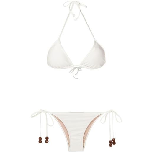 Adriana Degreas bikini con decorazione - bianco