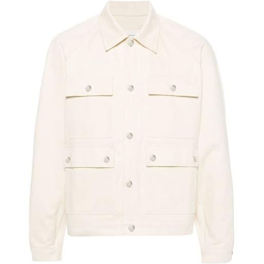 Maison Kitsuné giacca-camicia con colletto dritto - toni neutri