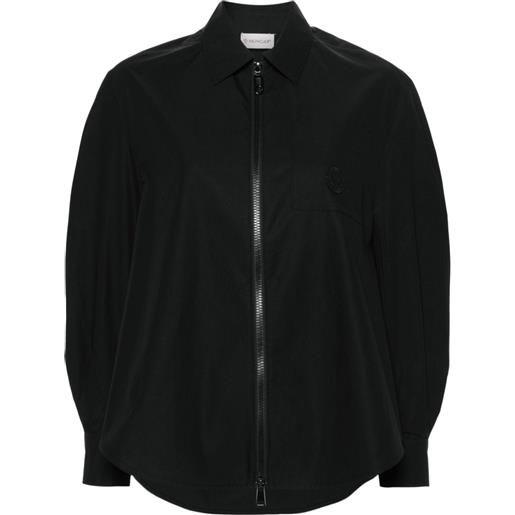 Moncler giacca con applicazione - nero