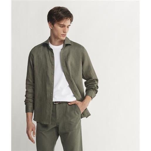 Falconeri camicia in lino militare