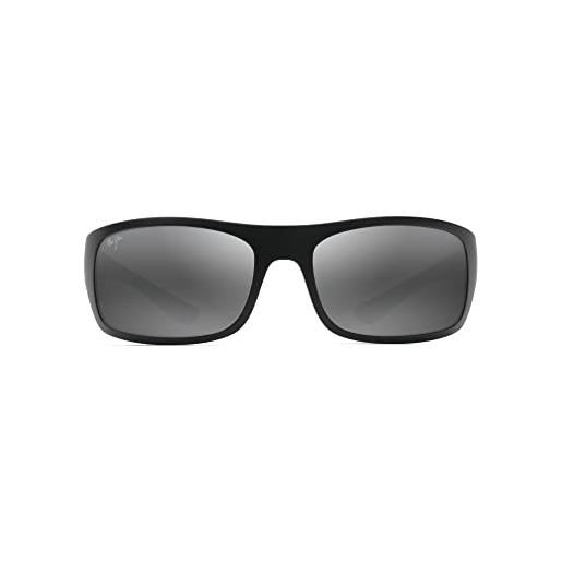 Maui Jim big wave occhiali, nero opaco, 67/20/134 uomo