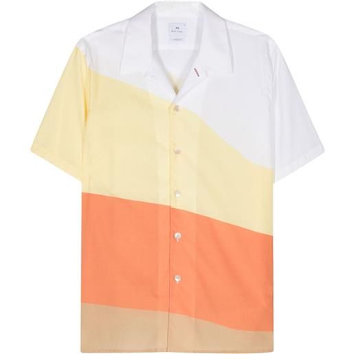 PS Paul Smith camicia con design color-block - giallo