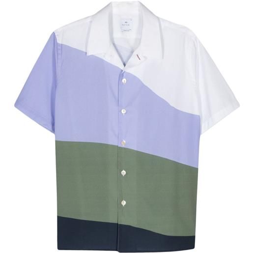 PS Paul Smith camicia con design color-block - viola