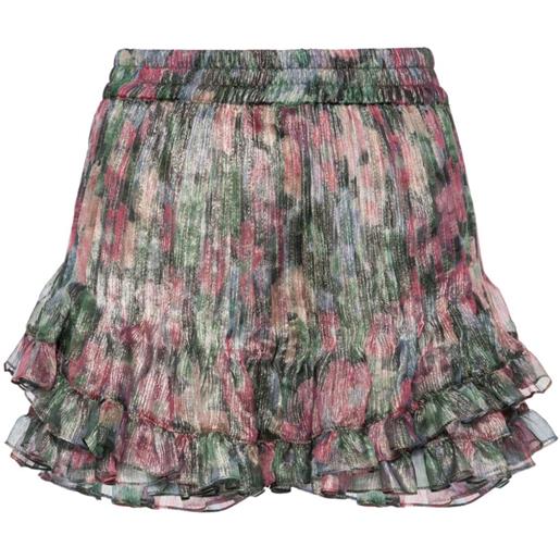 PNK shorts a fiori - verde