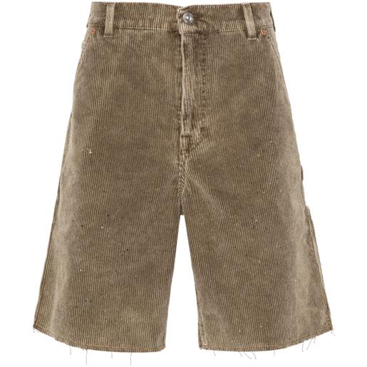 OUR LEGACY shorts joiner a vita alta - marrone