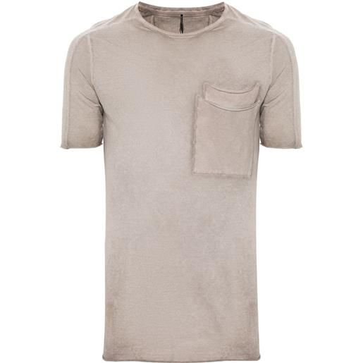 Masnada t-shirt con effetto vissuto - grigio