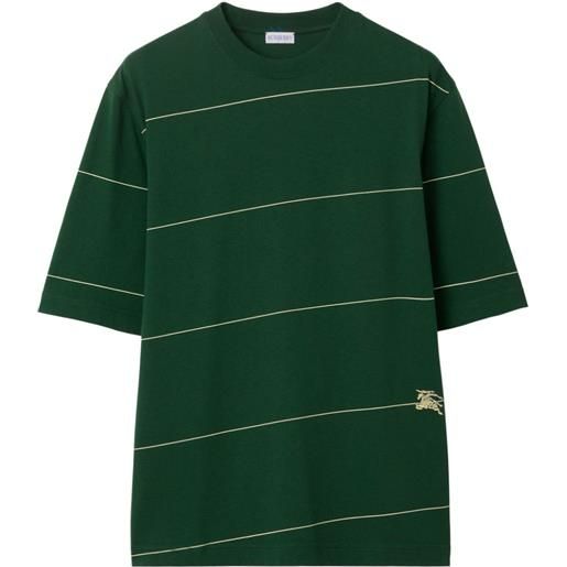 Burberry t-shirt a righe - verde