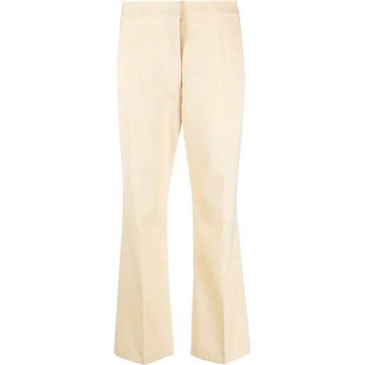 Jil Sander straight-leg wool tailored trousers - giallo