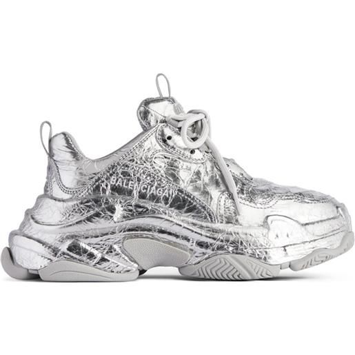 Balenciaga sneakers triple s - argento