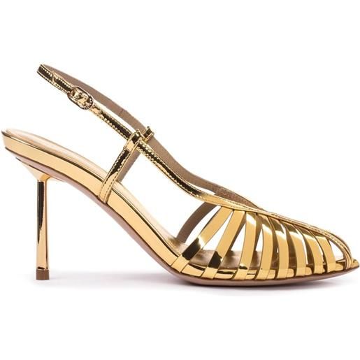 Le Silla sandali metallizzati cage 110mm - oro