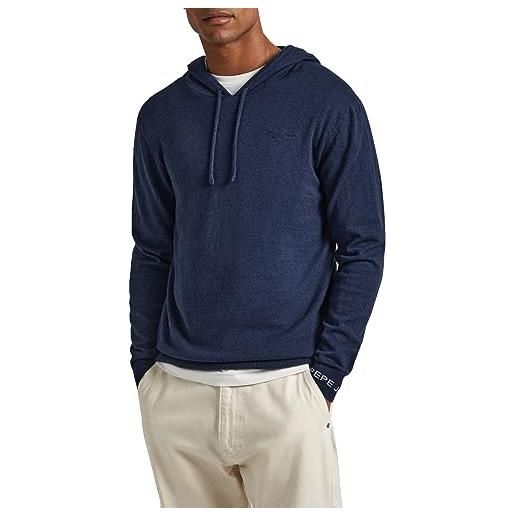 Pepe Jeans andre hoodie, felpa con cappuccio uomo, blu (dulwich), m