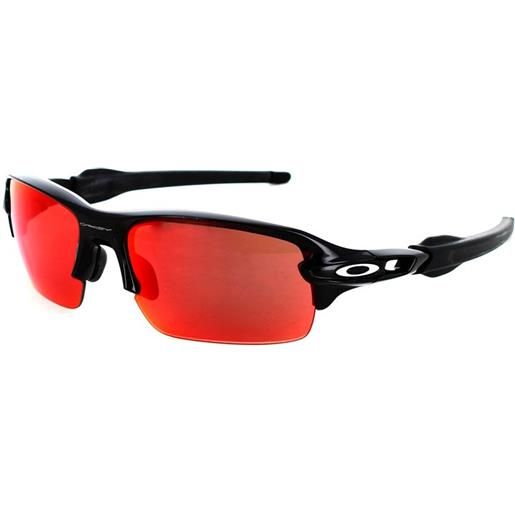 Oakley flak xs prizm field sunglasses youth rosso, nero prizm field/cat3