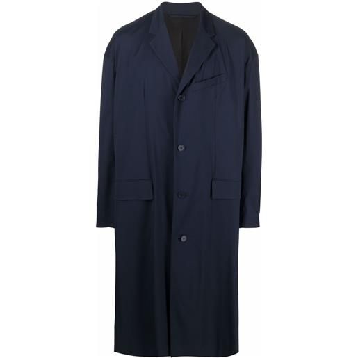 Balenciaga cappotto oversize monopetto - blu