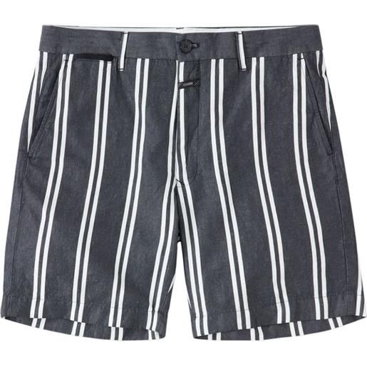 Closed shorts chino a righe - grigio