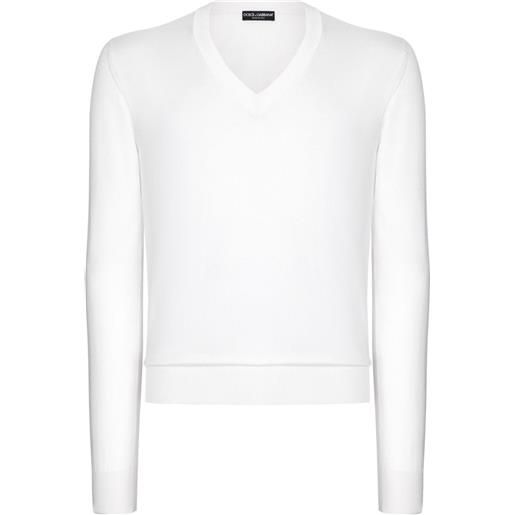 Dolce & Gabbana top a maniche lunghe - bianco
