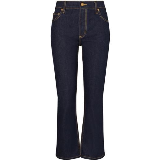 Tory Burch jeans crop svasati - blu