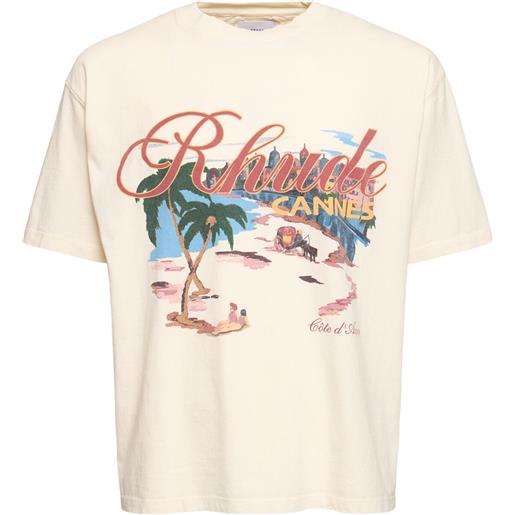 RHUDE t-shirt cannes beach