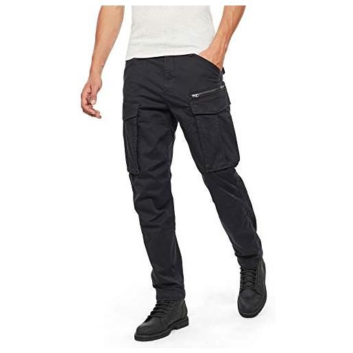 G-STAR RAW rovic zip 3d regular tapered pants, pantaloni uomo, grigio (steel grey d02190-5126-b959), 32w / 38l
