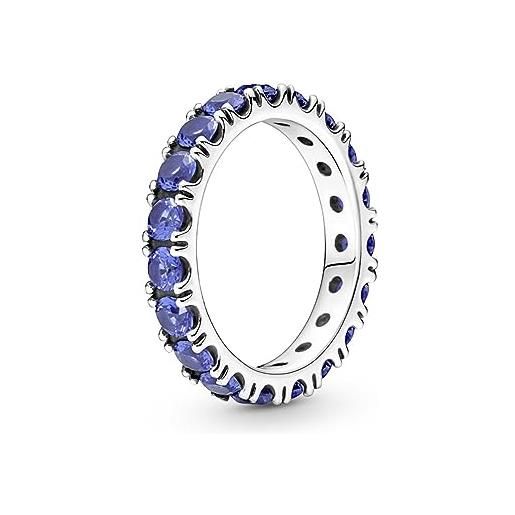 Pandora 190050c02-54 anello eternità blu brillante
