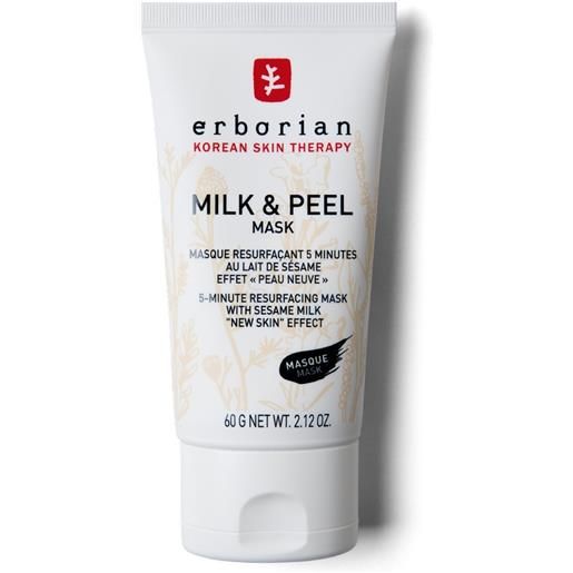 ERBORIAN milk & peel mask 60g maschera illuminante viso, esfoliante viso