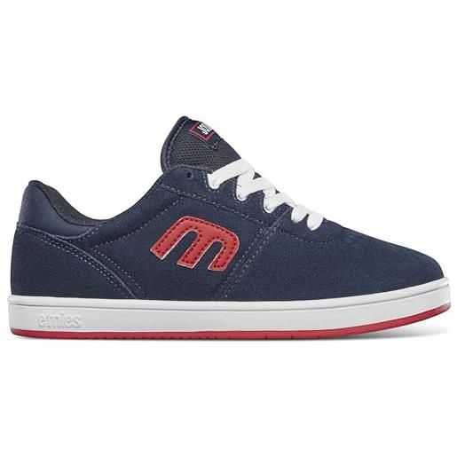 Etnies kids josl1n, scarpa da skate, navy/red/white, 34 eu