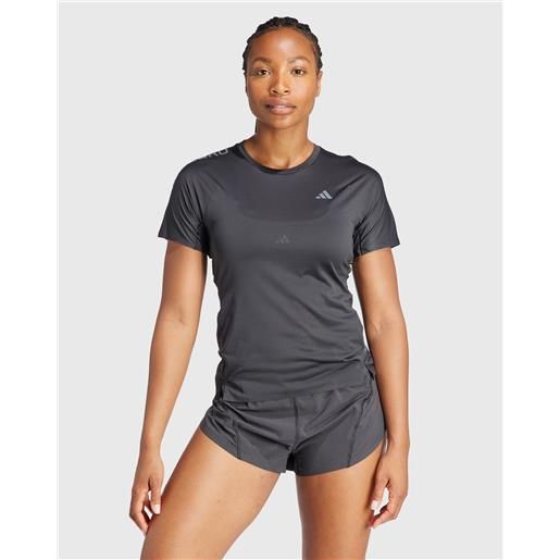 Adidas t-shirt da running adizero nero donna
